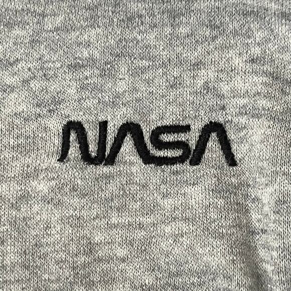 H&M Basic Divided NASA Grey Hooded Top Sweater Size Medium - Picture 4 of 6